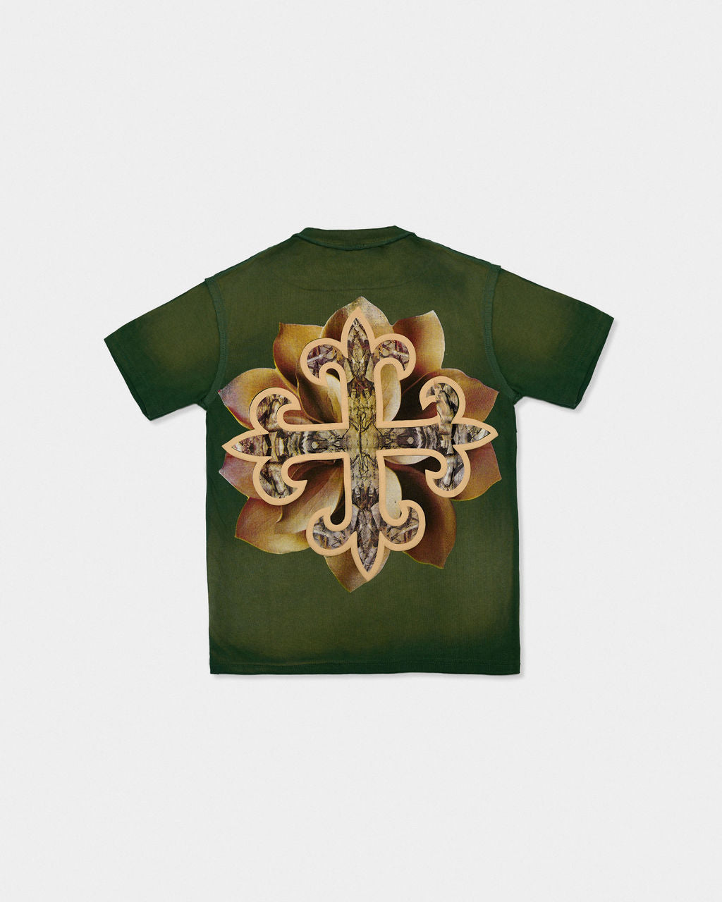 Floral Crossing Tee (Green)